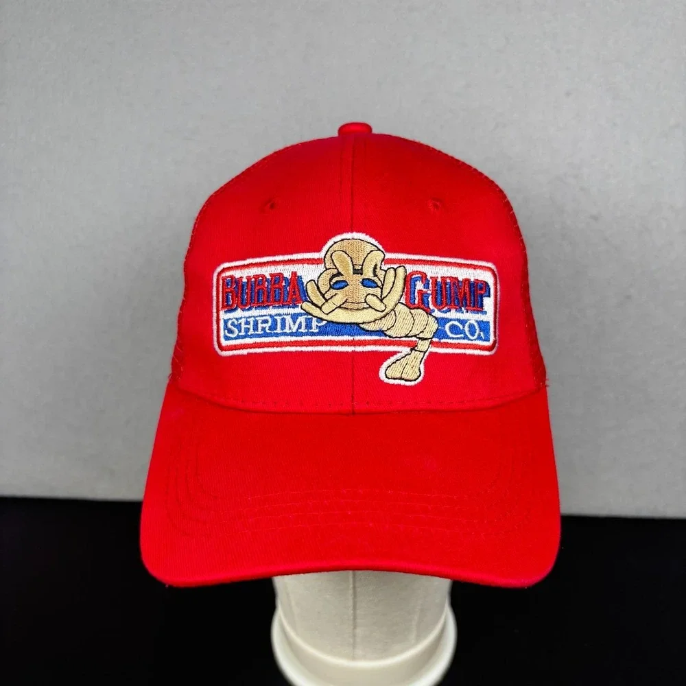 Bubba Gump Shrimp Co. Red Baseball Cap Forrest Gump Adjustable Snapback Hat